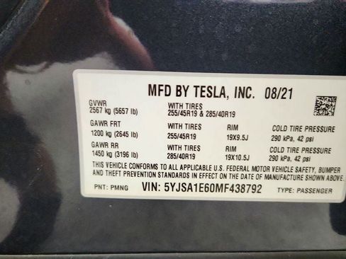 Used 2021 Tesla Model S Plaid AWD/4WD image 25