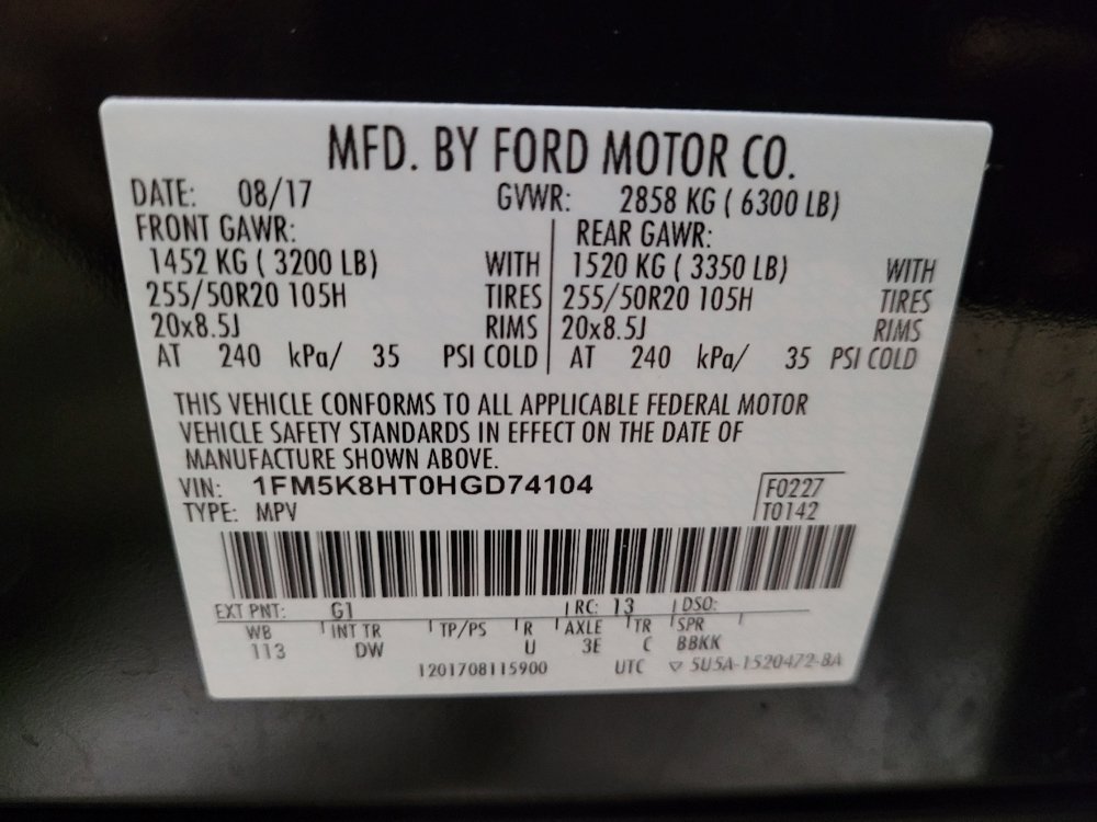 Used 2017 Ford Explorer Platinum AWD/4WD image 33
