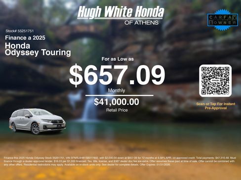 Used 2025 Honda Odyssey Touring image 3