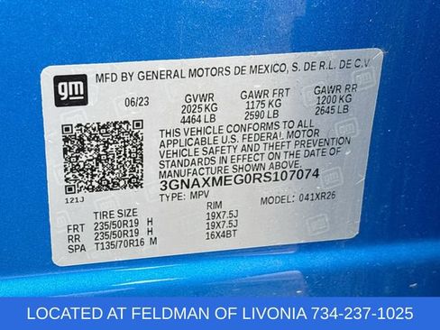 Used 2024 Chevrolet Equinox RS w/ LPO, Floor Liner Package FWD image 32