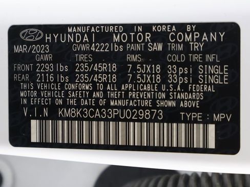 Certified 2023 Hyundai Kona N Line AWD/4WD image 45