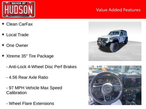 Used 2024 Jeep Wrangler Unlimited Rubicon w/ XTREMEE 35" Tire Package image 3