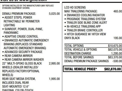 Used 2021 GMC Yukon Denali w/ Denali Premium Package image 7