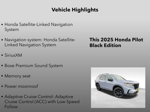 New 2025 Honda Pilot Black Edition image 5