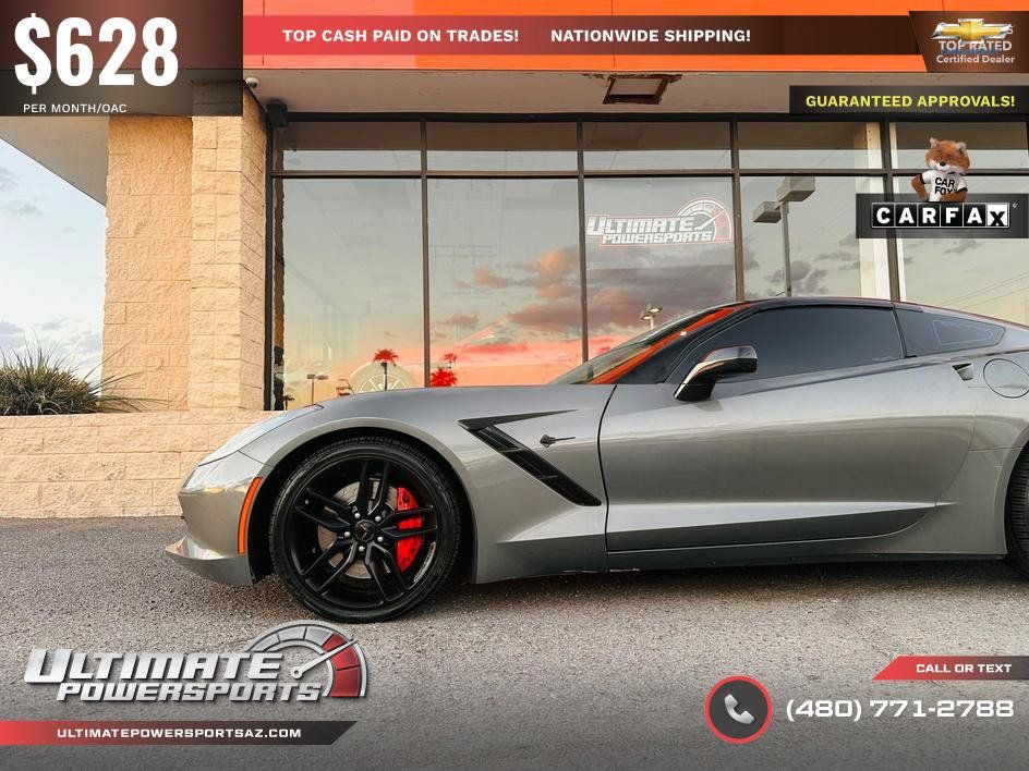 Used 2016 Chevrolet Corvette Stingray Coupe w/ Carbon Flash Badge Package RWD image 55