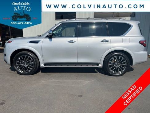 Certified 2023 Nissan Armada Platinum w/ Captain's Chairs Package AWD/4WD image 12