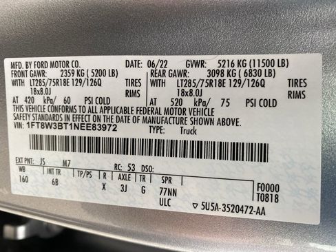 Certified 2022 Ford F350 Lariat w/ Tremor Off-Road Package image 56