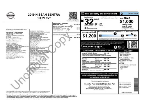 Used 2019 Nissan Sentra SV FWD image 2