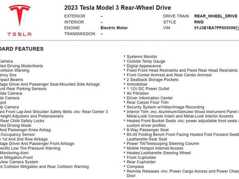 Used 2023 Tesla Model 3 Standard Range RWD image 13