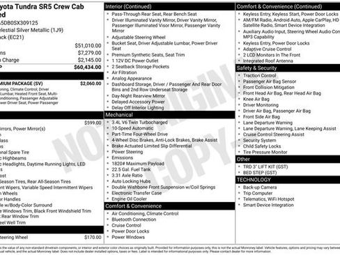 Used 2025 Toyota Tundra SR5 w/ SR5 Premium Package AWD/4WD image 2