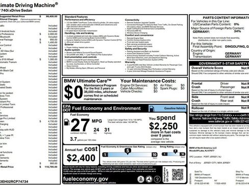 Used 2024 BMW 740i xDrive image 2