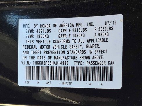Certified 2017 Honda Accord EX-L image 30