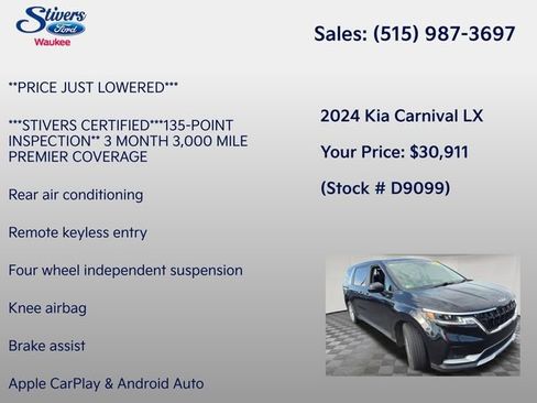 Used 2024 Kia Carnival LX FWD image 8