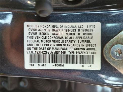 Used 2016 Honda Civic EX image 15