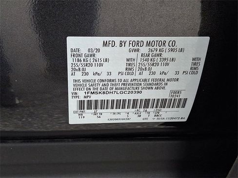 Used 2020 Ford Explorer XLT w/ Equipment Group 202A image 31