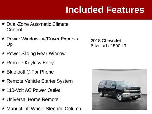 Used 2018 Chevrolet Silverado 1500 LT w/ All Star Edition AWD/4WD image 4