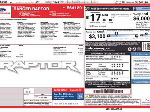 Certified 2025 Ford Ranger Raptor AWD/4WD image 32