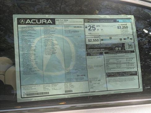 New 2025 Acura TLX w/ Technology Package FWD image 19