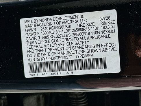 New 2026 Honda Passport RTL image 32