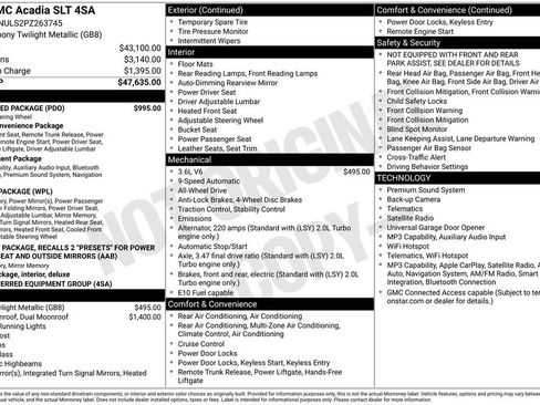 Certified 2023 GMC Acadia SLT w/ Preferred Package AWD/4WD image 33