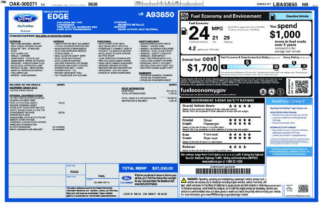 Used 2020 Ford Edge SEL w/ Convenience Package FWD image 16