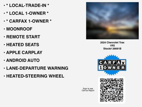 Used 2024 Chevrolet Trax RS w/ Sunroof Package image 7