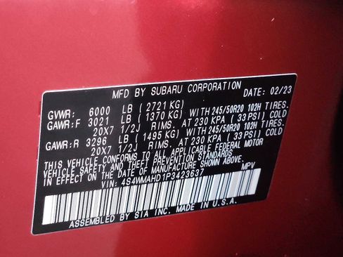 Used 2023 Subaru Ascent Onyx Edition image 26