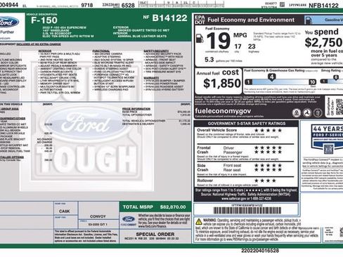 Used 2022 Ford F150 Limited AWD/4WD image 9