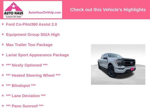 Used 2023 Ford F150 Lariat w/ Equipment Group 502A High image 3