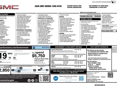 New 2026 GMC Sierra 1500 AT4X w/ AT4X AEV Edition AWD/4WD image 4
