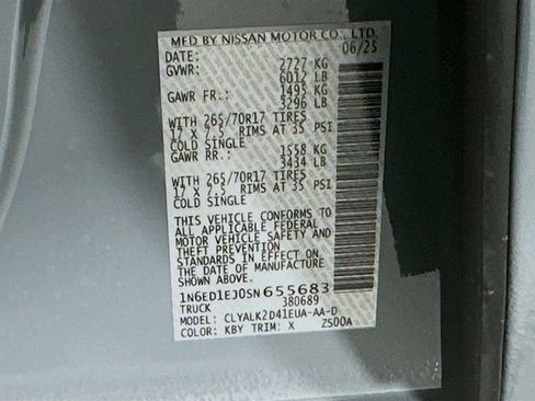 Certified 2025 Nissan Frontier Pro-X w/ Tow Package image 31