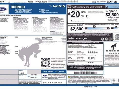 Used 2025 Ford Bronco Outer Banks AWD/4WD image 10