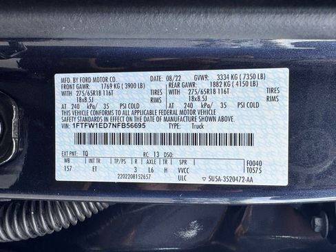 Used 2022 Ford F150 Lariat w/ Max Trailer Tow Package image 46