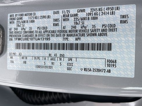 New 2026 Ford Escape SE image 48