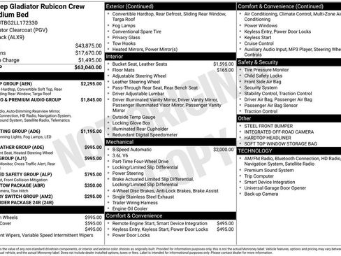 Used 2020 Jeep Gladiator Rubicon w/ Dual Top Group image 4