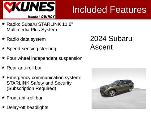 Used 2024 Subaru Ascent Premium w/ Convenience Package AWD/4WD image 2