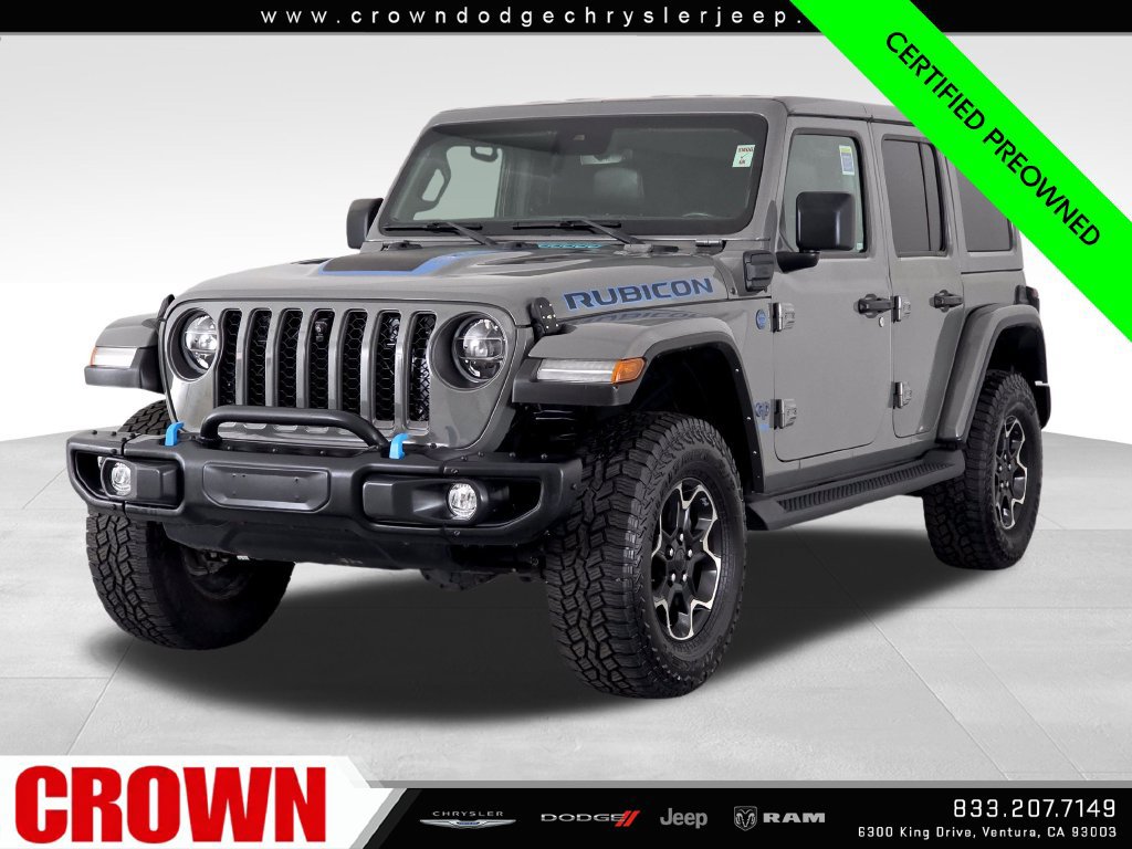 Used 2021 Jeep Wrangler Unlimited Rubicon 4xe w/ Steel Bumper Group AWD/4WD image 3