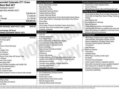 Used 2021 Chevrolet Colorado Z71 AWD/4WD image 20