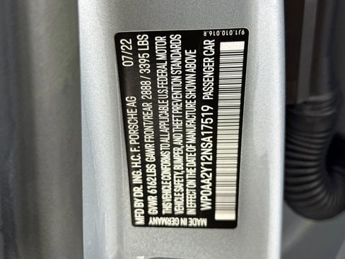 Certified 2022 Porsche Taycan RWD image 35