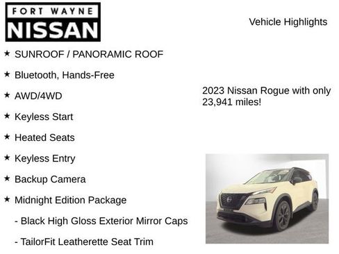Used 2023 Nissan Rogue SV w/ SV Premium B Package AWD/4WD image 8