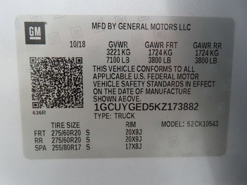 Used 2019 Chevrolet Silverado 1500 LTZ AWD/4WD image 29