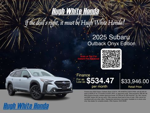 Used 2025 Subaru Outback Onyx Edition image 3