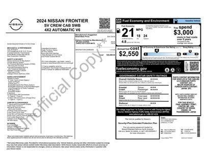 Certified 2024 Nissan Frontier SV