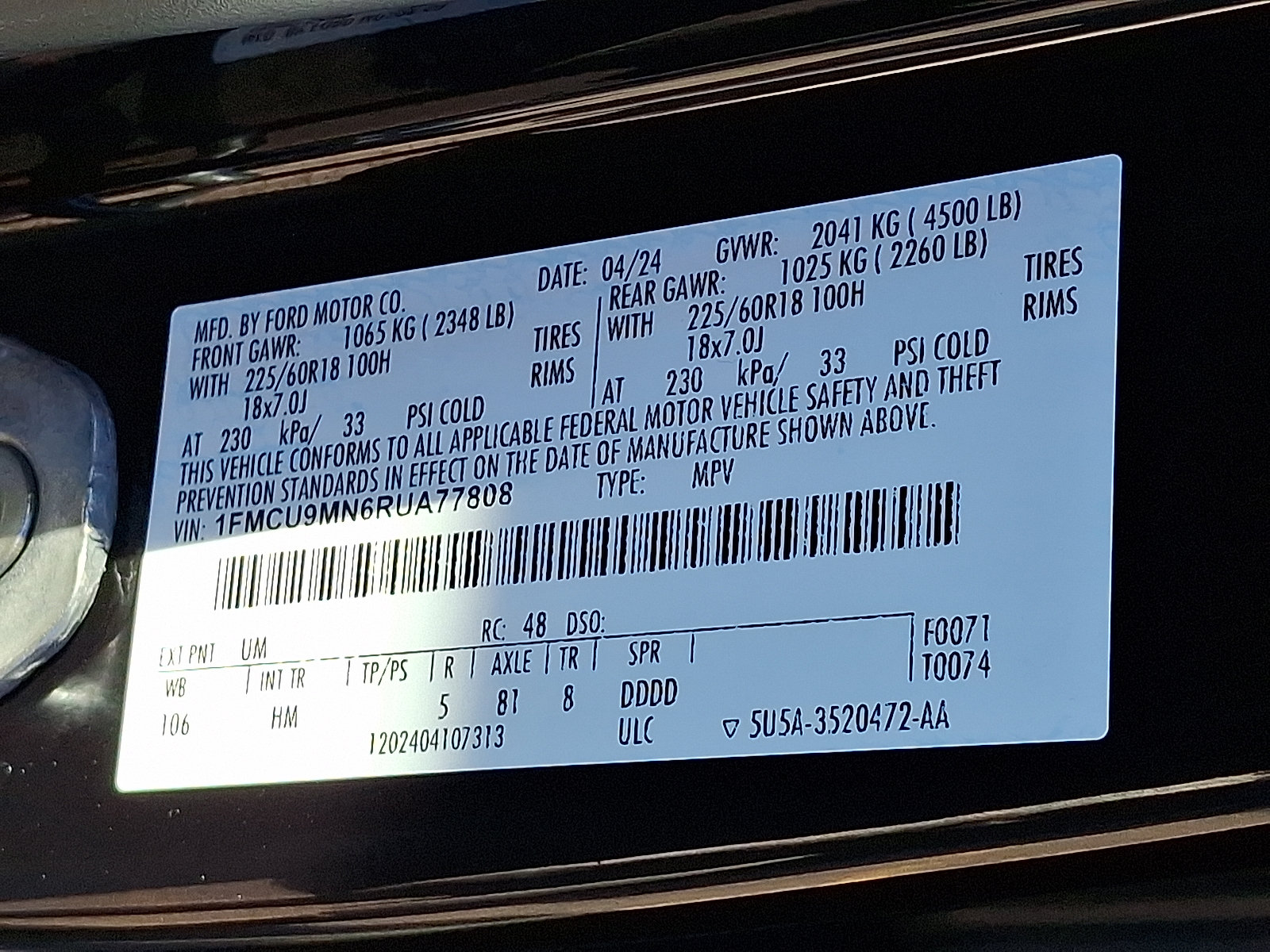 Certified 2024 Ford Escape ST-Line w/ Tech Pack #1 AWD/4WD image 26