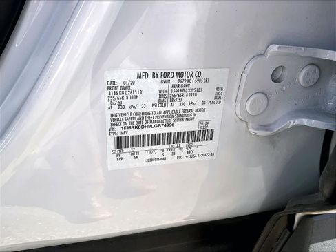 Used 2020 Ford Explorer XLT w/ Equipment Group 202A image 33