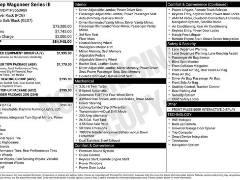 Used 2023 Jeep Wagoneer Series III w/ Preferred Equipment Group AWD/4WD image 4