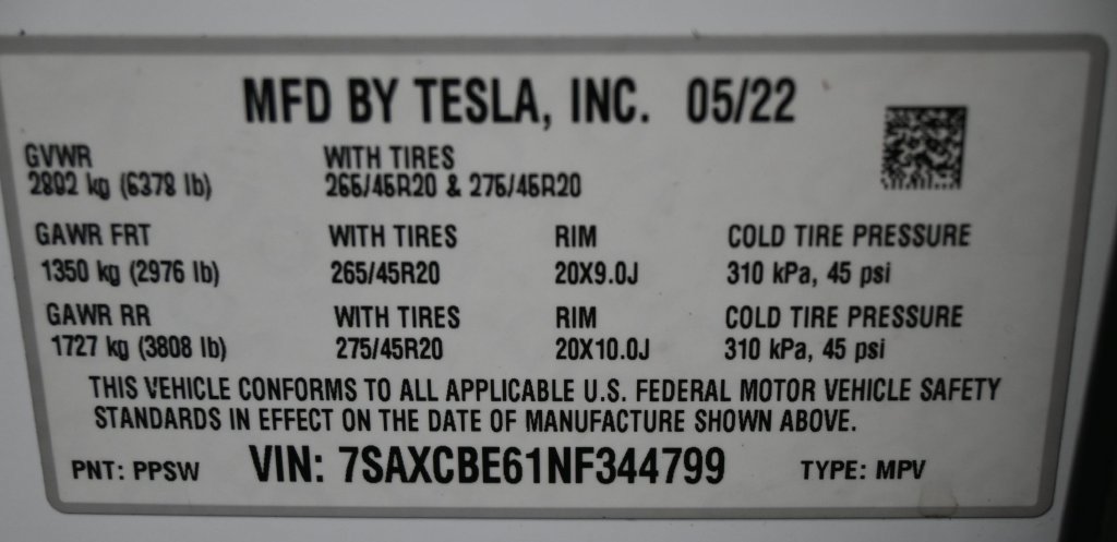 Used 2022 Tesla Model X Plaid AWD/4WD image 5