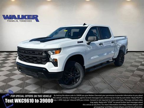 New 2026 Chevrolet Silverado 1500 Custom Trail Boss w/ Turbomax Blackout Package AWD/4WD image 1