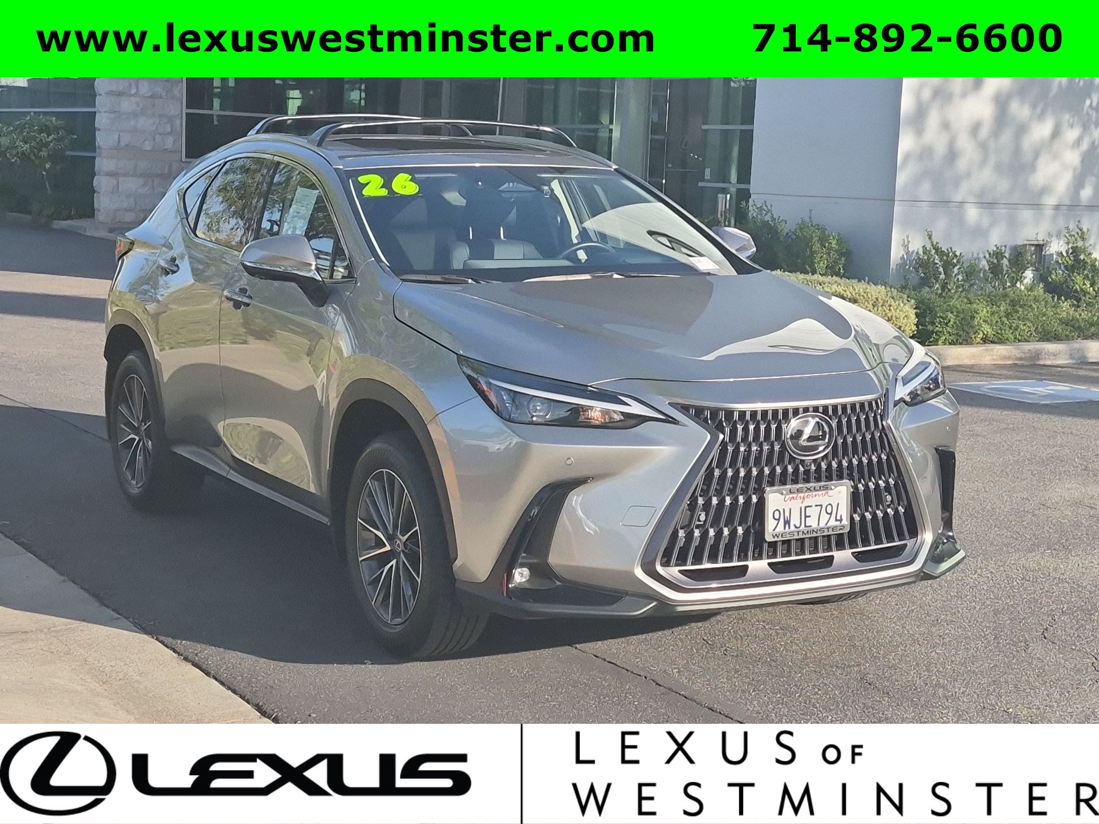 Certified 2026 Lexus NX 350h AWD w/ Accessory Package (2T) image 3