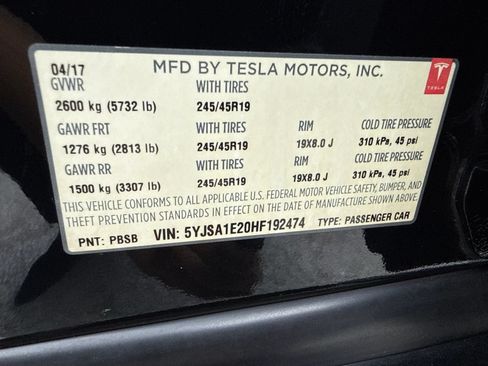 Used 2017 Tesla Model S 75D AWD/4WD image 56